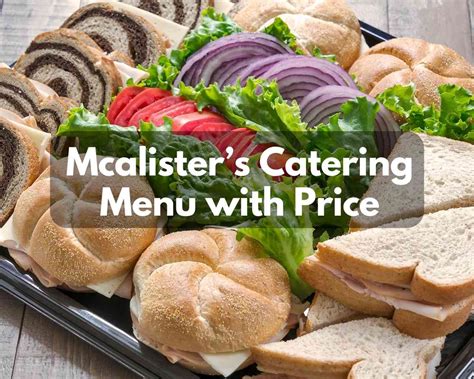 mcalister's deli catering menu